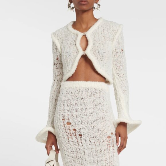 Acne Studios Tops - Acne Studios Off White Wool Cardigan